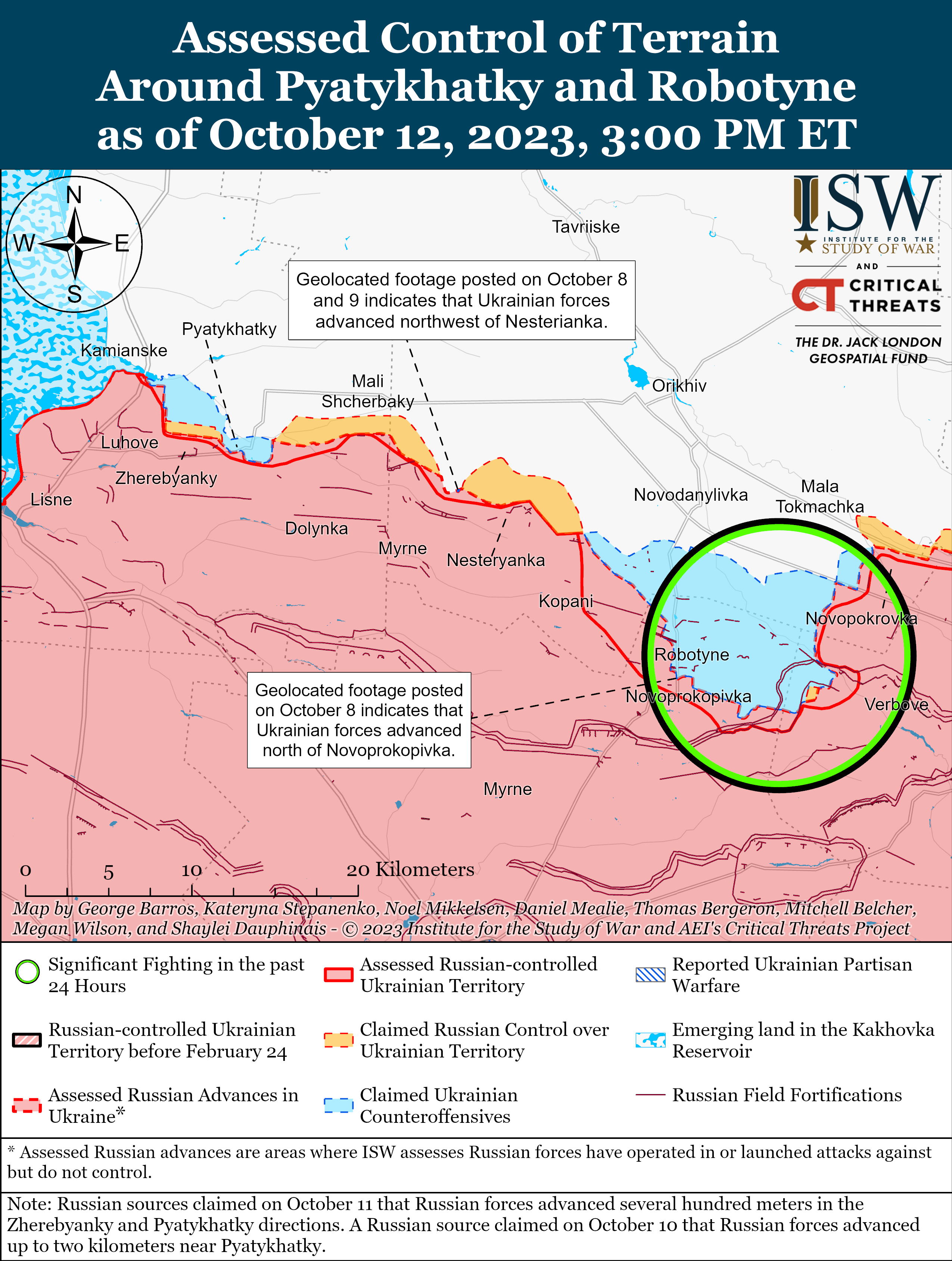 Russian Offensive Campaign Assessment, October 12, 2023 | Institute For ...